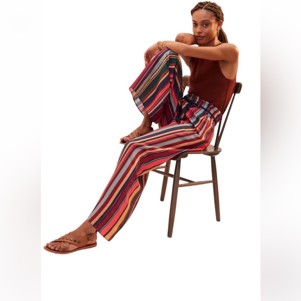 FARM RIO x Anthropologie NWT SMALL Striped Wide Leg Pants